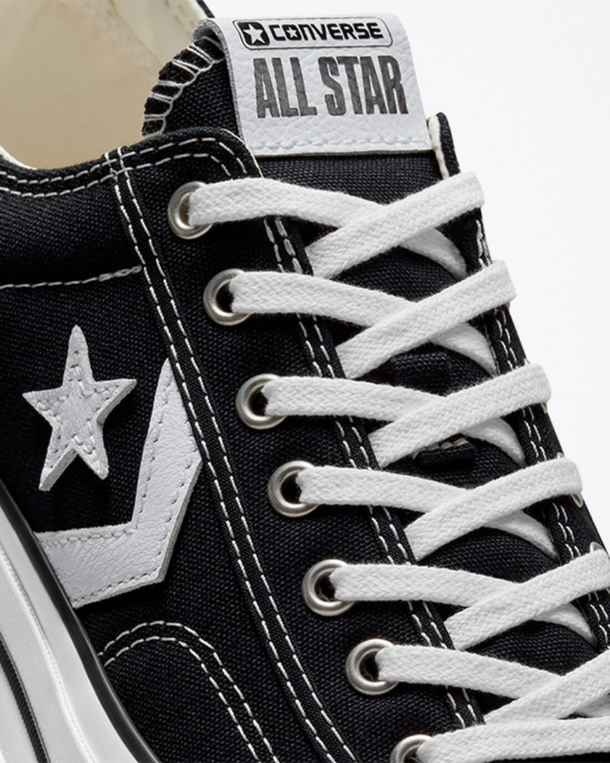 Tenisky Nizke Converse Star Player 76 Panske Čierne Biele Čierne | SK SPHNG6